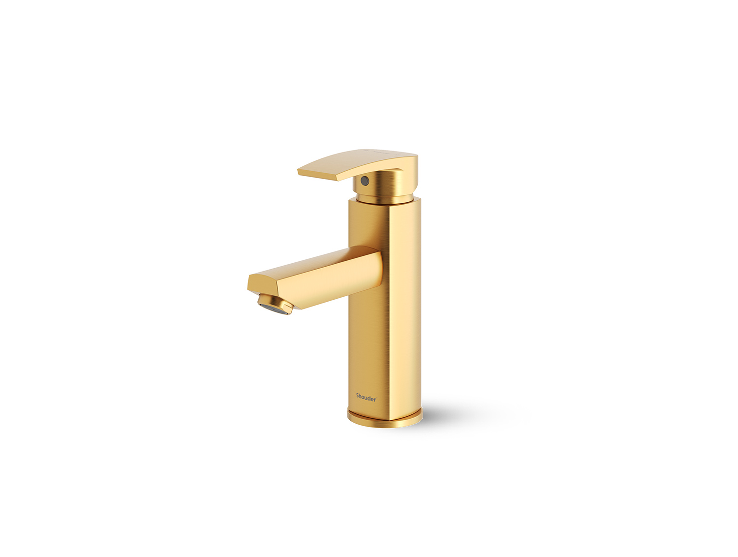 شیر روشویی ثابت مدل یونیک پلاس طلا مات